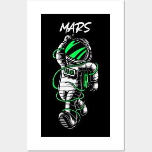 spacesuit in mars Posters and Art